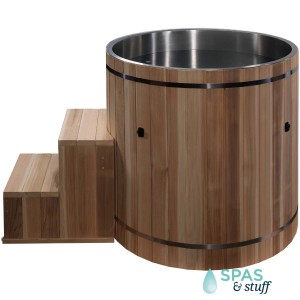 Cedar Cold Plunge Tub - 304 Stainless Liner