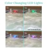 LED's can be set on one color, or a Color Changing Mode