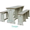 Picnic Table / Bench Set - Taupe