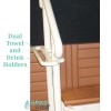 2 Handrails with Towel Racks and Drink Holders
