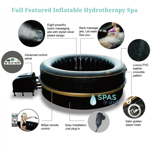 All the Features - Hydrotherapy Portable Inflatable Hot Tub