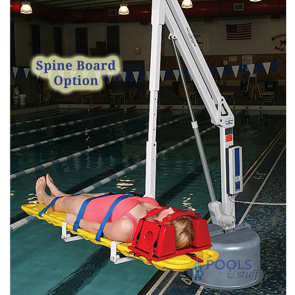 Spine Board Option, Revolution ADA Compliant Pool & Spa Lift